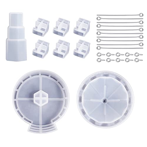 Silikonform für Karussell, Pferde, drehbarer fliegender Stuhl, Dekorationsform, Geburtstagsgeschenk, Babyparty, Dekoration, dekorative Formen für Türen von ERRORY