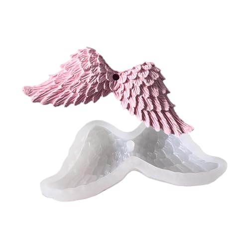 Silikonform mit Flügelanhängern zur Schmuckherstellung, lebensmittelecht, flexibel, wiederverwendbar, Bastelwerkzeug mit künstlerischem Flügel-Design, wiederverwendbare Silikon-Anhängerform von ERRORY