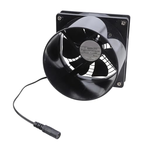 Solarbetriebener Ventilator, 12 V, effiziente Luftstromlösung für Gewächshäuser, Dachböden, mit stabiler ABS-Konstruktion, wetterbeständiger Ventilator von ERRORY