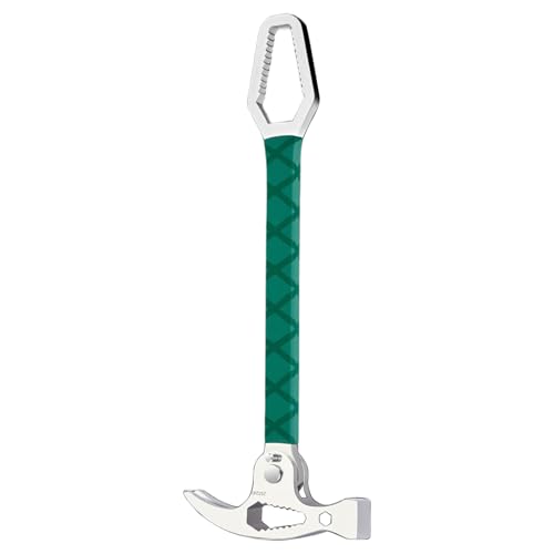 Verstellbarer Klauenhammer, Hartstahlkonstruktion, integrierter Schraubendreher, sechseckige Löcher für sichere Hausrenovierungen, Klapphammer für Hausreparatur von ERRORY