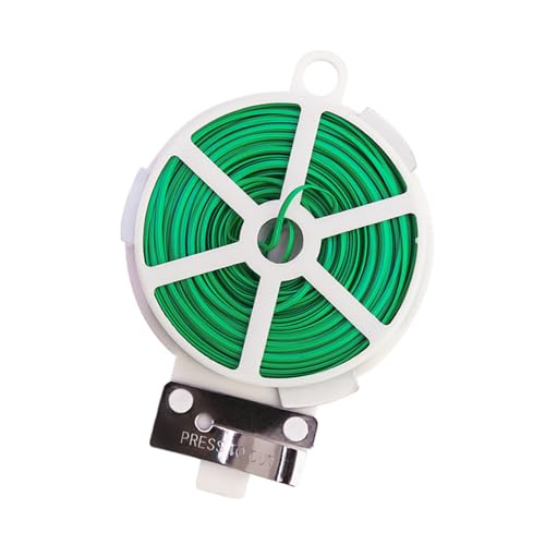 Wiederverwendbare Eisenkern-Pflanzenbindungsbinder mit Beschichtung, verstellbare Gartenstiele, passend für Gewächshaus, Kletterdraht-Set Wiederverwendbare Eisenkern-Pflanzenbindungsbinder mit Beschichtung, verstellbare Gartenstiele, passend für Gewächshaus, Kletterdraht-Set von ERRORY