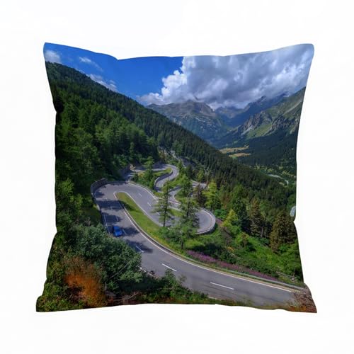 ERRTU Kissenbezug 50x50 cm,Im Freien, natürlicher Blick auf den Malpass,Dekokissen Kissenbezüge Deko Kissen Bezug Wohnzimmer Zierkissen für Sofa Stuhl Bett Garten ERRTU Kissenbezug 50x50 cm,Im Freien, natürlicher Blick auf den Malpass,Dekokissen Kissenbezüge Deko Kissen Bezug Wohnzimmer Zierkissen für Sofa Stuhl Bett Garten von ERRTU