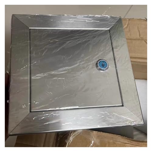 ERRULAN revisionsklappe Große Sanitär-Revisionsklappe für Trockenbau, robuste Dachbodentür-Wandlochabdeckung, Edelstahl-Revisionsluke mit Schloss für alle bündigen Oberflächen(60x70cm/24x28in) von ERRULAN