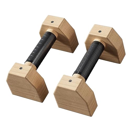 Liegestützgriffe Push-Up-Ständer For Zuhause, Fitnessstudio, Holz, 2 Stück, Handstand, Parallettes, Stangen For Den Boden, Oberkörper-Krafttraining, Workout-Ausrüstung For Mädchen Und Jungen ( Size : von ERRULAN