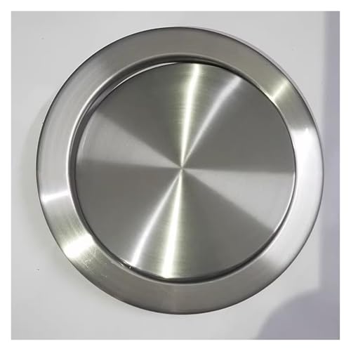 edelstahl mülleimer abdeckung Eingebauter Abfallschacht für Mülleimerabdeckungen auf der Arbeitsplatte, runde Schrankdeckel aus Edelstahl 304, Mülleimerabdeckungen(Silver,18-20cm/7-7.9in Opening) von ERRULAN