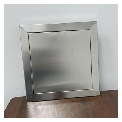 revisionsklappe Sanitär-Revisionsplatte aus Edelstahl für Außenküche, Dachbodentür-Revisionslukenabdeckung, Badezimmer-Grillinsel-Abdeckplatte für Wandlöcher in Trockenbauwänden(35x13cm/14x5in) von ERRULAN