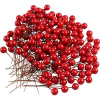 150 Stück künstliche Stechpalmenbeeren für Dekorationen, Girlandenherstellung, Weihnachtsfeier-Dekoration 150 Stück künstliche Stechpalmenbeeren für Dekorationen, Girlandenherstellung, Weihnachtsfeier-Dekoration von ERSANDY