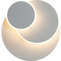Ersandy - 15W LED-Wandleuchte, Creative Eclipse 3-in-1 solider Schutz Innenwandleuchte Moderne einfache Lampe Wohnzimmer Gang Balkon LED-Lampe Chrom von ERSANDY