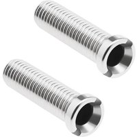 Ersandy - 2 Stück Küchenspüle Siebschraube 304 Edelstahl Sieb Abfall Gewinde Schraubverbinder M12 × 45 mm Spüle Bolzenschraube für Waschbecken Sieb von ERSANDY