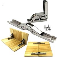 Ersandy - 2 stücke Edelstahl 90 Grad Klapp Regal Scharnier Versteckte Halterung Tisch Unterstützung Scharnier Möbel Zubehör Klapp Regale von ERSANDY