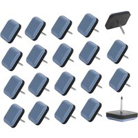 Ersandy - 25 Stück Teflon-Möbelgleiter, 25 mm, selbstklebende Gleitpads mit Nägeln für selbstklebende Möbelgleiter für Stühle und Sessel von ERSANDY