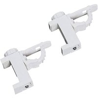 Ersandy - 2Pcs Einstellbare Querstange Klemme Halter Halterung Vorhang Halter Vorhang Stange Handtuch Lagerung Rack Halterung Haken für Veranstalter von ERSANDY