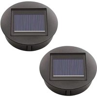 Ersandy - 2er-Pack Ersatz-Solarleuchten mit LED-Solarpanel-Ersatzabdeckung, Außenbeleuchtung für Gartendekoration Ersandy - 2er-Pack Ersatz-Solarleuchten mit LED-Solarpanel-Ersatzabdeckung, Außenbeleuchtung für Gartendekoration von ERSANDY