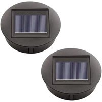Ersandy - 2er-Pack Ersatz-Solarleuchten mit LED-Solarpanel-Ersatzabdeckung, Außenbeleuchtung für Gartendekoration von ERSANDY
