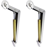 Ersandy - 2er-Pack pneumatische Deckelheber (200 N/44 lb), robustes Gasfeder-Deckelstützscharnier, mit Absenkautomatik von ERSANDY