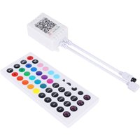 Ersandy - 44 Tasten IR-Fernbedienung und weißer IR-Blutooth-Controller für RGB-LED-Streifen 5050 SMD-Bandlicht von ERSANDY