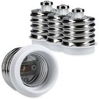 Ersandy - 4x Fassungsadapter - E40-zu-E27-Fassungskonverter - E27-Sockel-Lampenfassungsadapter für Halogen-LED-Leuchtmittel von ERSANDY