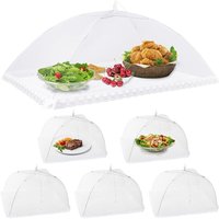 6 Stück faltbare Anti-Fliegen-Lebensmittelabdeckung, Netz-Lebensmittelabdeckung, Zeltschirm, Insektenschutz für Grill- und Picknick-Lebensmittel, 1 von ERSANDY