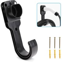 EV-Wandhalterung Typ 2 für Kabel, Ladekabelhalter, universeller 2-in-1-Wandladegeräthalter, EU-Ladestation für Elektrofahrzeuge mit robusten Teilen von ERSANDY