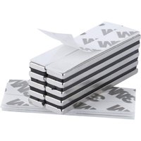 Ersandy - 10 Stück rechteckige Neodym-Magnete 60 x 10 x 3 mm mit 3M-Markenklebeband, Magnete mit Selbstklebefolie, extra hohe Haftung für Heimwerker, Ersandy - 10 Stück rechteckige Neodym-Magnete 60 x 10 x 3 mm mit 3M-Markenklebeband, Magnete mit Selbstklebefolie, extra hohe Haftung für Heimwerker, von ERSANDY