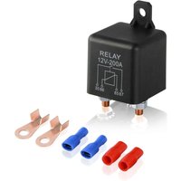 Ersandy - 12 v 200 a 4-poliges Relais mit 2-poligem Fußabdruck + 2 Anschlüssen, Batterie-Trennkupplung für Auto, lkw, Motor, Auto, Boot, von ERSANDY
