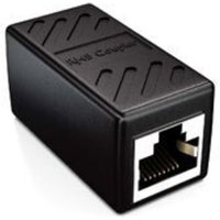 Ersandy - 1x CAT6 Koppler Kabel Stecker Netzwerkkabel Patchkabel Ethernet Kabel geschirmt Modular Adapter 2x RJ45 Buchse dsl lan Schwarz von ERSANDY