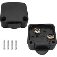 Ersandy - Stück Schranktürschalter, automatischer Schalter, 1 a, 250 v, Schranklampenschalter (schwarz) von ERSANDY