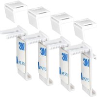 4 Stück Doppel-Rollo-Klemmhalterungen ohne Bohren, Ersatzzubehör für pvc, Holzfenster, Türblatt 4 Stück Doppel-Rollo-Klemmhalterungen ohne Bohren, Ersatzzubehör für pvc, Holzfenster, Türblatt von ERSANDY