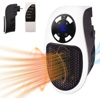 Ersandy - 500-W-Heizlüfter, tragbare Mini-Elektroheizung mit LED-Anzeige und digitalem Thermostat, sichere PTC-Keramikheizung mit geräuschlosem von ERSANDY