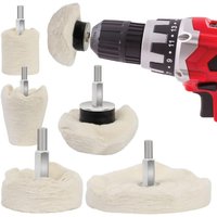 6 Stück Bohrer-Polierpad – Polierscheiben für Metall, Aluminium, Edelstahl, Chrom, Glas und DIY-Projekte – 6 Stück von ERSANDY