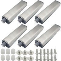 Ersandy - 6 Stück Push-to-Open-Magnet-Schranktür Push Open Push Closet Magnetverschluss für Schranksystem Puffer-Scharnierriegelverschlüsse von ERSANDY