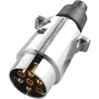 Ersandy - 7-poliger Metall-Anhängerstecker, wasserdichter 7-poliger Metall-Anhängersteckdose, 12 v, 7-poliger Steckdosenadapter zum Anschluss von von ERSANDY