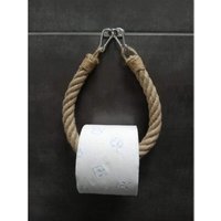 Alter Toilettenpapierspender - Handtuchhalter - Seil - Industriestil - made in france von ERSANDY