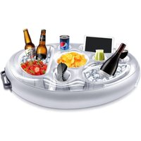 Ersandy - Aufblasbarer Getränkehalter, 8 Löcher, schwimmende Poolbar, Getränkebecherhalter, Obstsalat, Buffet, Pool, Erwachsenenzubehör für von ERSANDY