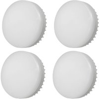 Ersandy - Dimmbare led GX53 7W 85-265V Schrankleuchte. Wandleuchte aus Aluminiumdruckguss, 4 Stück, kaltweiß 6000K von ERSANDY