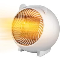 Ersandy - Elektrische Heizung, 500 w PTC-Raumheizung mit Thermostatfunktion, schnell aufheizender Heizlüfter mit Überhitzungsschutz für Büro, von ERSANDY