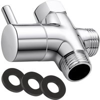 Ersandy - G1/2 Zoll 3-Wege-Ventil, 3-Wege-Ventil aus massivem Messing, Handbrause-Set, universelles Zubehör von ERSANDY