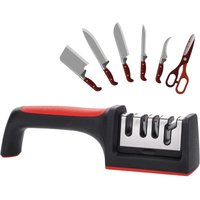 Ersandy - Messerschärfer, 3-stufiger manueller Kochmesserschärfer für die Heimküche, Präzisionsschärfwerkzeug Ersandy - Messerschärfer, 3-stufiger manueller Kochmesserschärfer für die Heimküche, Präzisionsschärfwerkzeug von ERSANDY