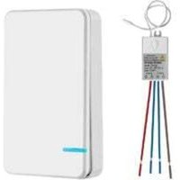 Mini-Funkschalter mit Mini-Empfänger, Funkschalter für den Außenbereich, 400 m, 40 m, 433 MHz RF-Fernbedienung, IP54-LED-Lampe, Dampfschutz von ERSANDY