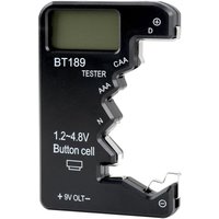 Ersandy - Mini-Universal-Digital-ABS-Batterietester mit hochauflösendem LCD-Display, kompatibel mit den Typen dc aa aaa n LR44 9V 6F22 für den von ERSANDY
