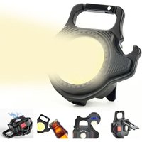 Ersandy - Mini wiederaufladbare XRR-LED-Taschenlampe mit Flaschenöffner und Magnetfuß, 500 mAh, superhell für Reparatur, Notfall, Spaziergänge mit Ersandy - Mini wiederaufladbare XRR-LED-Taschenlampe mit Flaschenöffner und Magnetfuß, 500 mAh, superhell für Reparatur, Notfall, Spaziergänge mit von ERSANDY