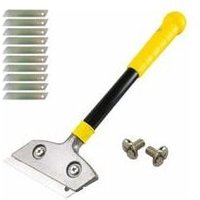 Ersandy - Plattenschaber mit 10 Metallklingen, robuster Schaber, Universalschaber für Fenster, Glaskeramik, Induktionsherd, Auto, Spiegel, Aufkleber, von ERSANDY