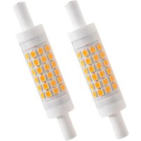 R7S led 78 mm dimmbar warmweiß 2700 k 5 w J78 LED-Lampe 450 lm ersetzt die 50 w Halogenlampe Leuchtmittel 230 v 83 Ra, 2er-Pack [Energieklasse e] von ERSANDY