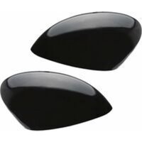 Ersandy - Rückspiegelkappenabdeckung für Fiesta MK7 2009–2017, glänzend schwarz von ERSANDY