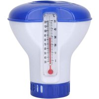 Ersandy - Schwimmbad-Chlor-Schwimmer für Chlortabletten, schwimmender Chlor-Diffusor mit Schwimmbad-Wasserthermometer, langlebiger von ERSANDY