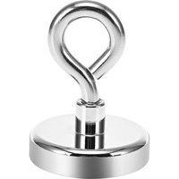 Ersandy - Superstarker 80-kg-Neodym-Ösenmagnet – perfekt zum Magnetfischen – ø 48 mm mit Ösen-Neodym-Magnet von ERSANDY