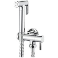 Ersandy - WC-Garnitur mit flexibler Halterung, Handbrause, Chrom, Silber von ERSANDY