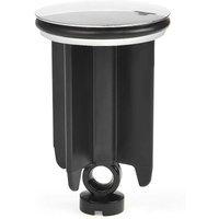 Waschbeckenablauf 40 mm höhenverstellbar für Badezimmer, universeller Waschbeckenstopper aus Aluminiumlegierung – Schwarz von ERSANDY