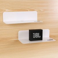 Ersandy - Weißes Wandregal, 2er-Set, einfache Erweiterung der Wandfläche – 22,9 cm großes Acryl-Regal ohne Bohren für Schlafzimmer, Badezimmer, von ERSANDY