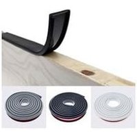 Ersandy - m schwarzes U-förmiges 16 mm selbstklebendes Kantenband, nicht aufbügelbares Eichenkanten-Arbeitsplatten-Zierband, Kantenschutz aus weichem von ERSANDY